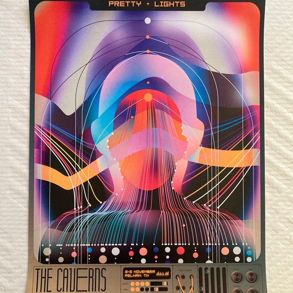 2023 Pretty Lights Caverns VIP Poster - Picture 1 of 11